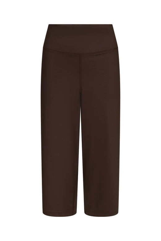 Neo Noir - Lauri Wide Capri Pants 171241 - 676 - Dark Brown