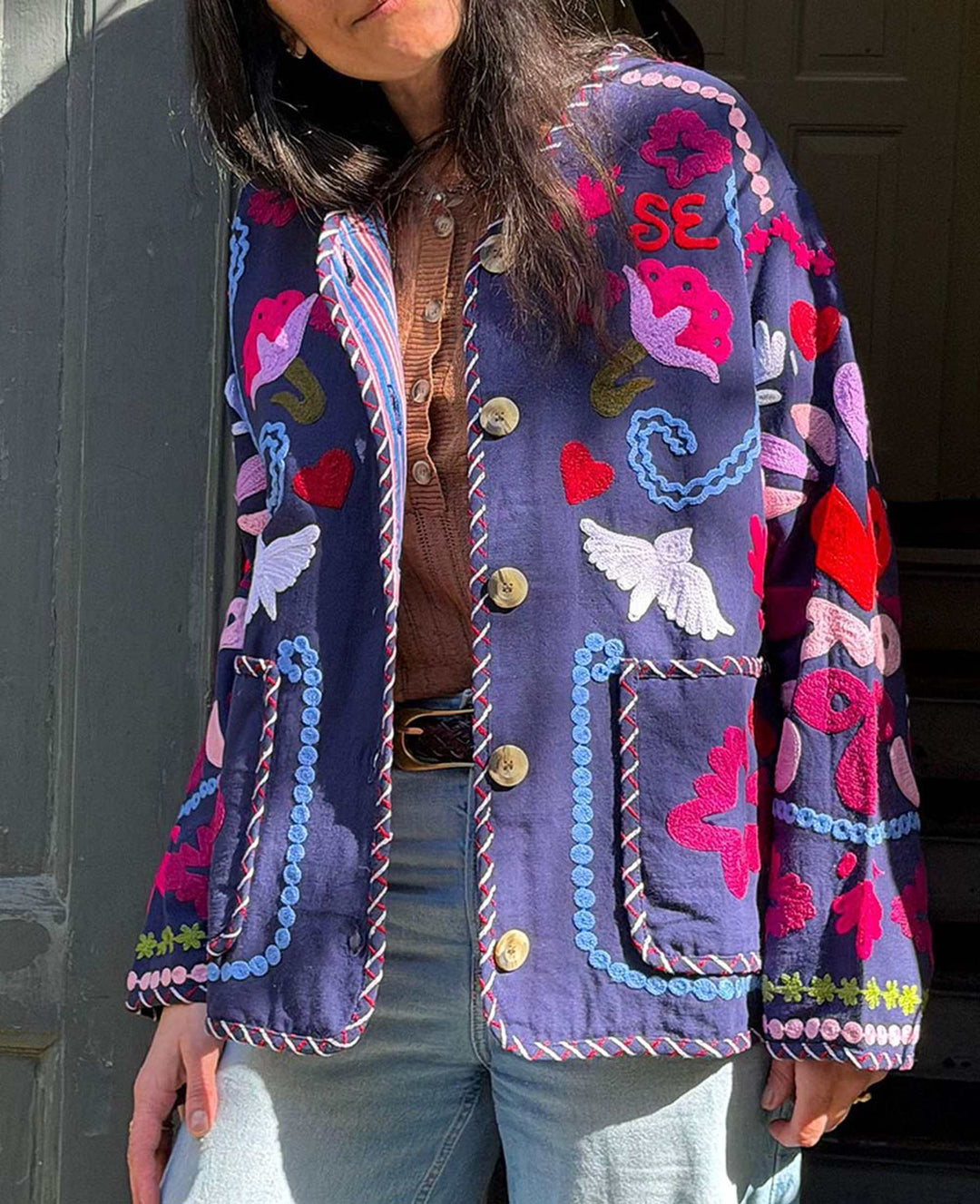 Sissel Edelbo - Maggie Jacket Se 2026 - Navy Festival