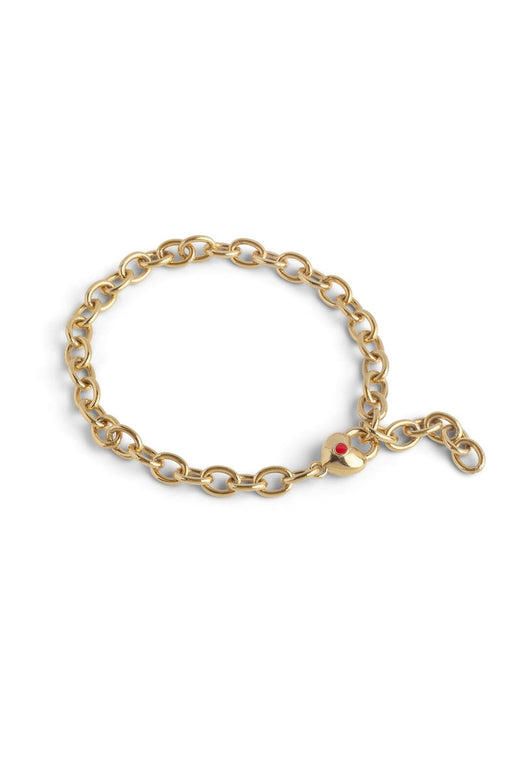 Enamel Copenhagen - Bracelet, Heart Keeper B166GB - Red