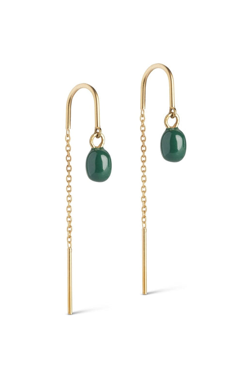 Enamel Copenhagen - Earrings, Eleanor E280GM - 42 Petrol Green