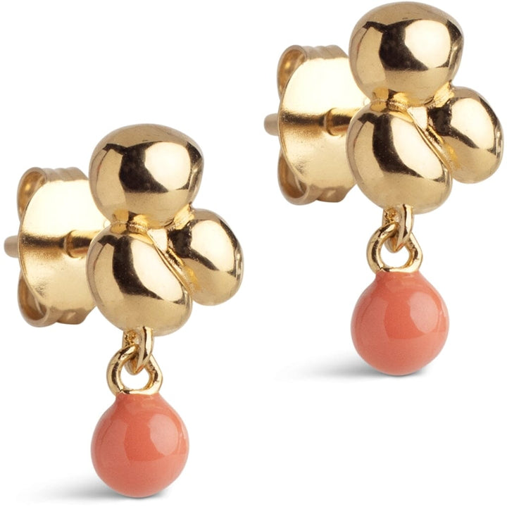 Enamel Copenhagen - Earrings, Nara Ball E467G - Light Coral Øreringe 