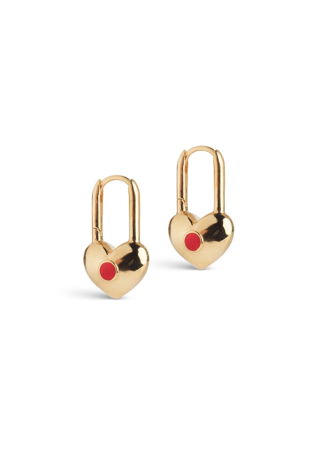 Enamel Copenhagen - Hoops, Heart Keeper E500GB - Red
