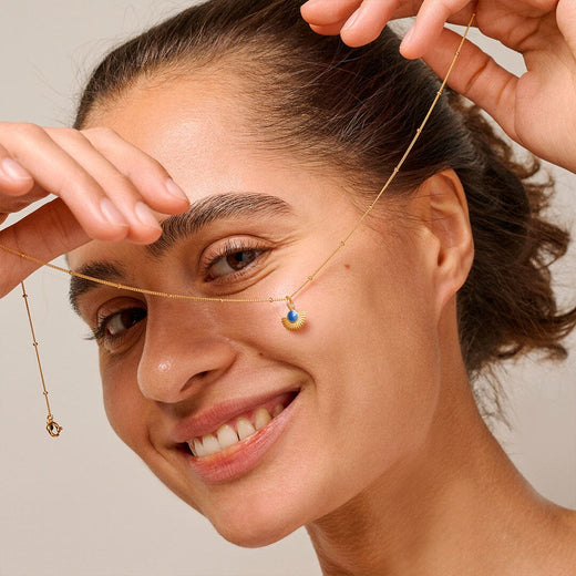 Enamel Copenhagen - Necklace, Soleil N41GM - Cornflower Halskæder 