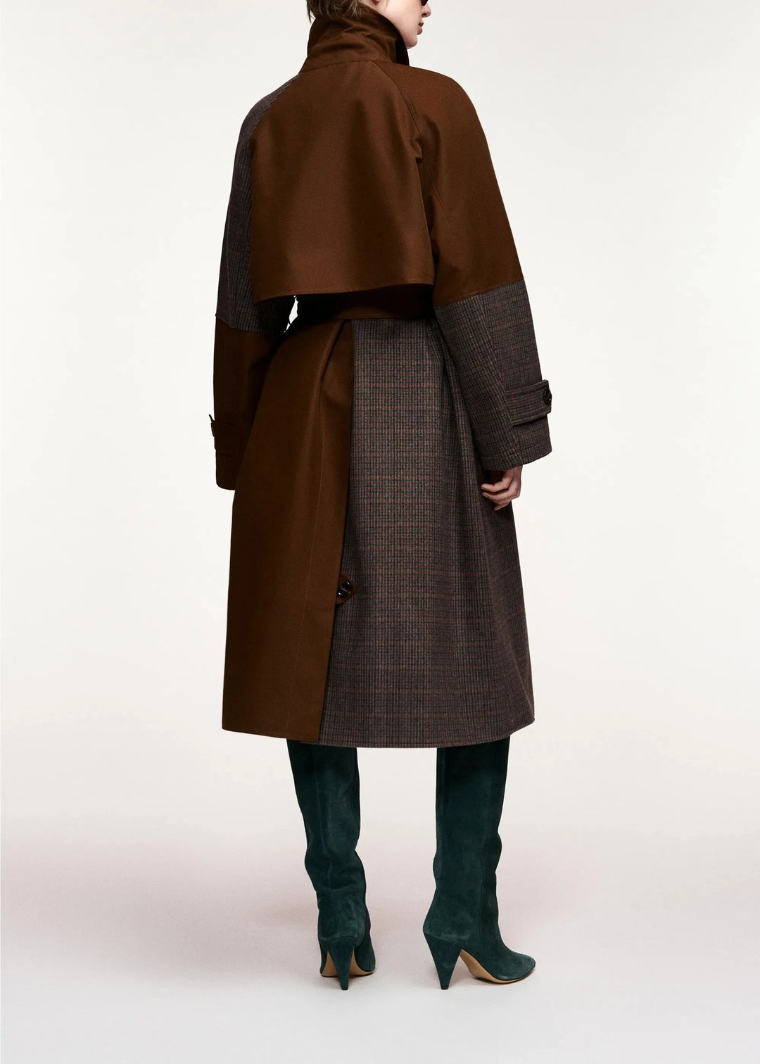 Essentiel Antwerp - Kagu Patchwork Trench Coat - K1ba Combo1 Bear Me Frakker 