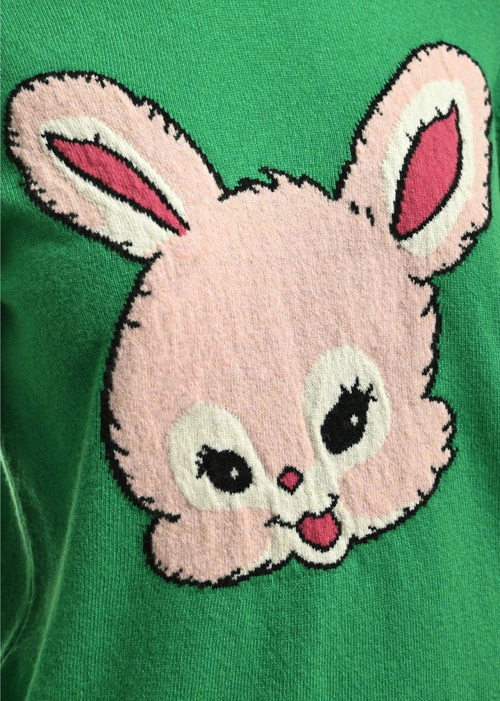 Essentiel Antwerp - Kapital Jacquard Rabbit Pull - K3kq Combo3 Kiwi Queen Bluser 