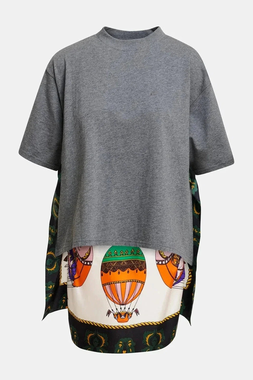 Essentiel Antwerp - Kassis T-Shirt With Silk Scarf - K1bl Combo1 Black T-shirts 