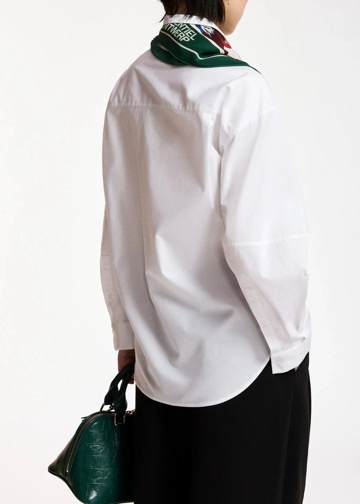 Essentiel Antwerp - Kreative Oversized Shirt - Wh00 White Skjorter 