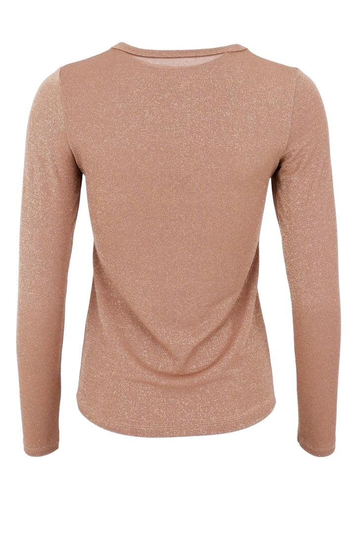 Forudbestilling - Black Colour - Bcfaye Lurex Blouse - Caramel (August) Bluser 