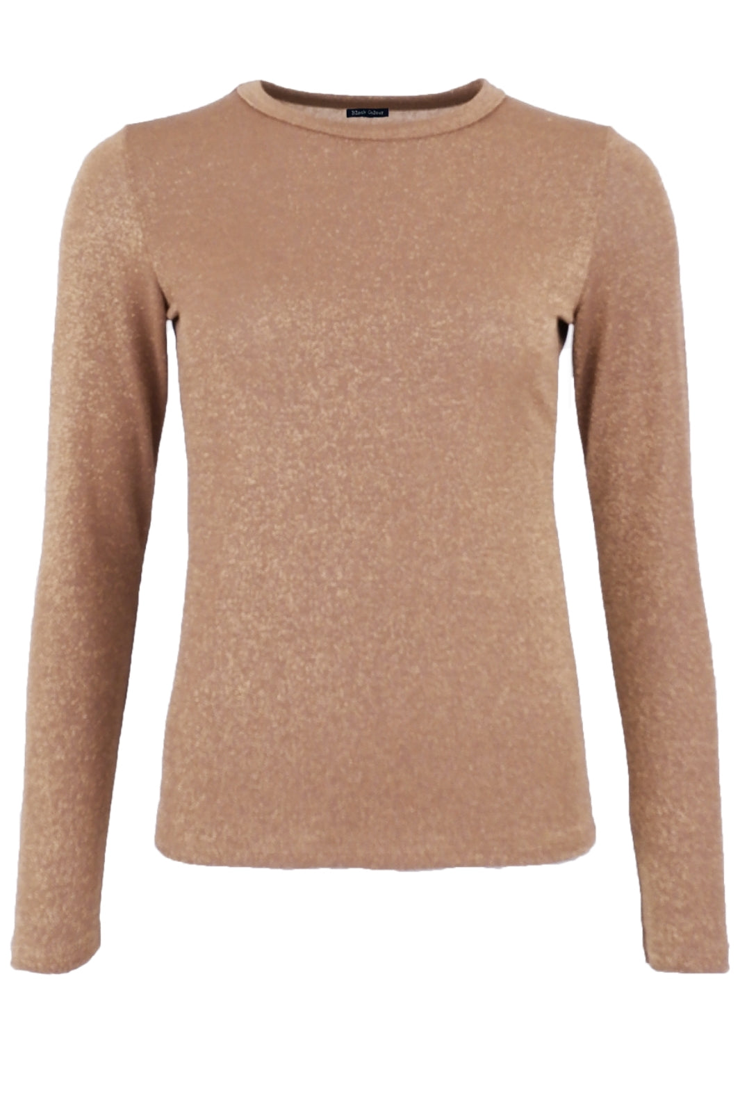 Forudbestilling - Black Colour - Bcfaye Lurex Blouse - Caramel (August) Bluser 