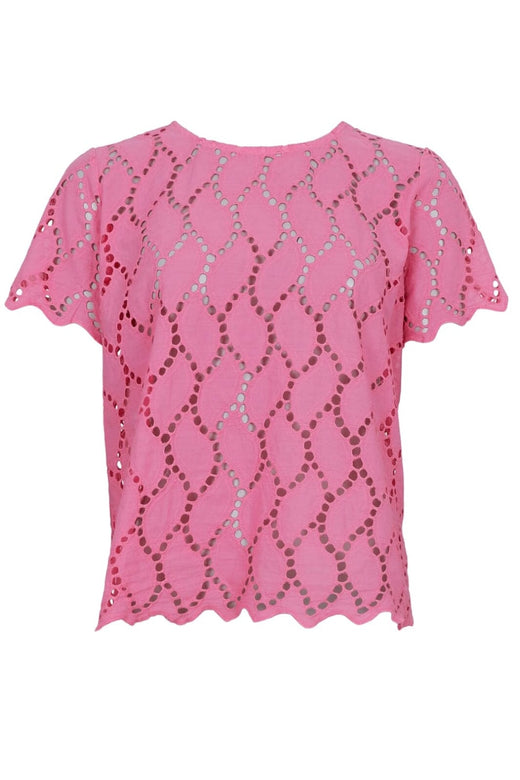Forudbestilling - Black Colour - Bcfreya Ss Tee Blouse 40864 - Pink