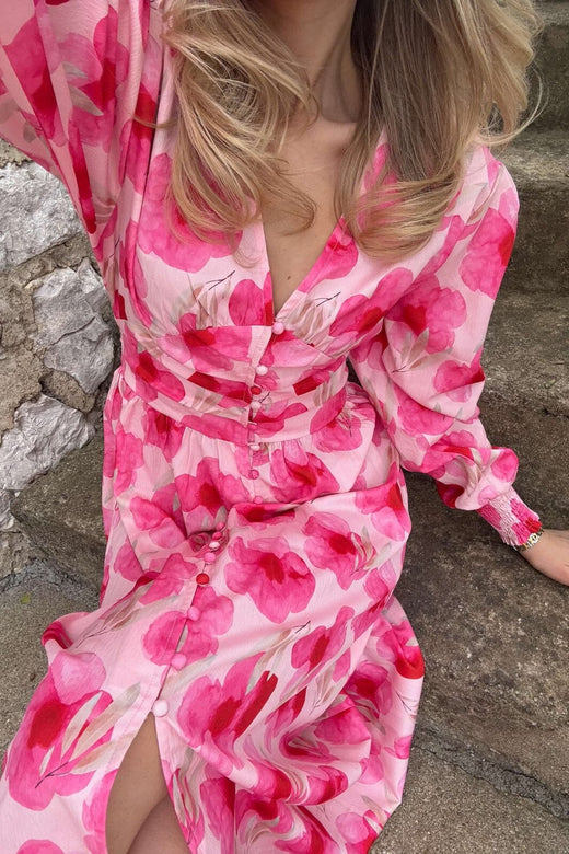 BYIC - Adelic Long Dress A2327 - Pink Rose Blush