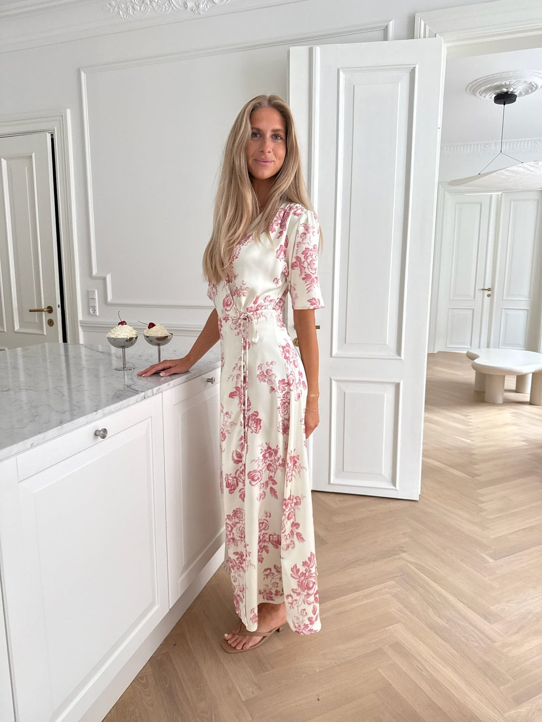 Forudbestilling - BYIC x Molly&My - Yrsaic Maxi Dress A23849 - Vintage Rose Kjoler 