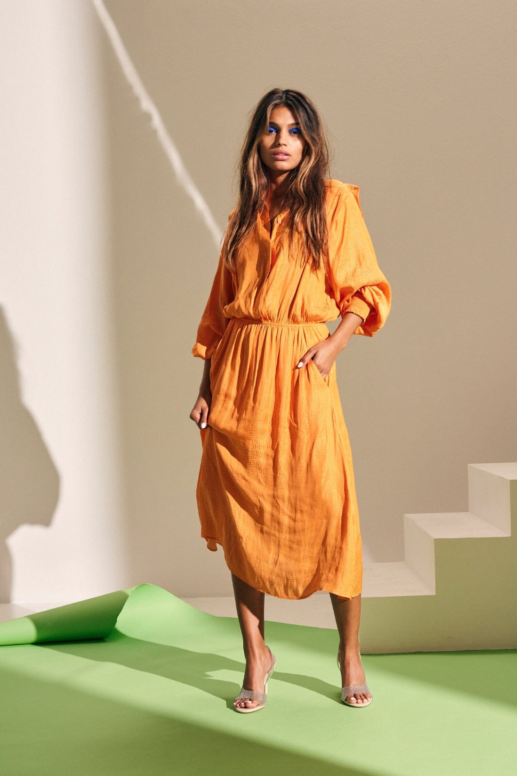Forudbestilling - Co´couture - Cassie Dress - Orange (Februar) Kjoler 