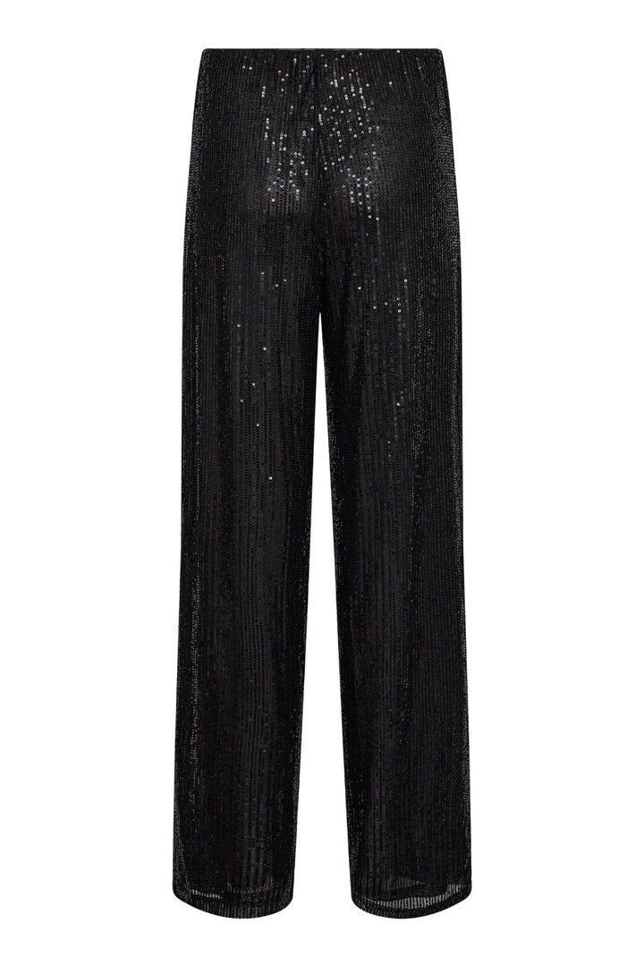 Forudbestilling - Co´couture - Sagecc Sequin Pant - 96 Black Bukser 
