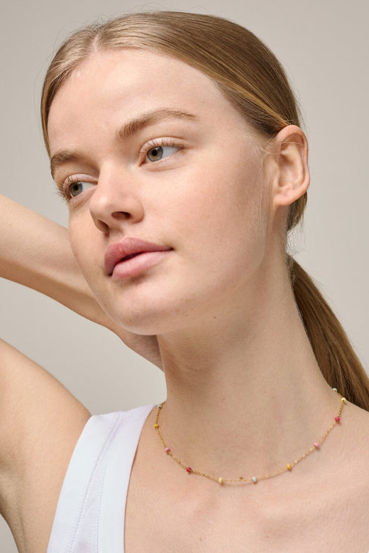 Enamel Copenhagen - Necklace, Lola Bold N137G - Rainbow