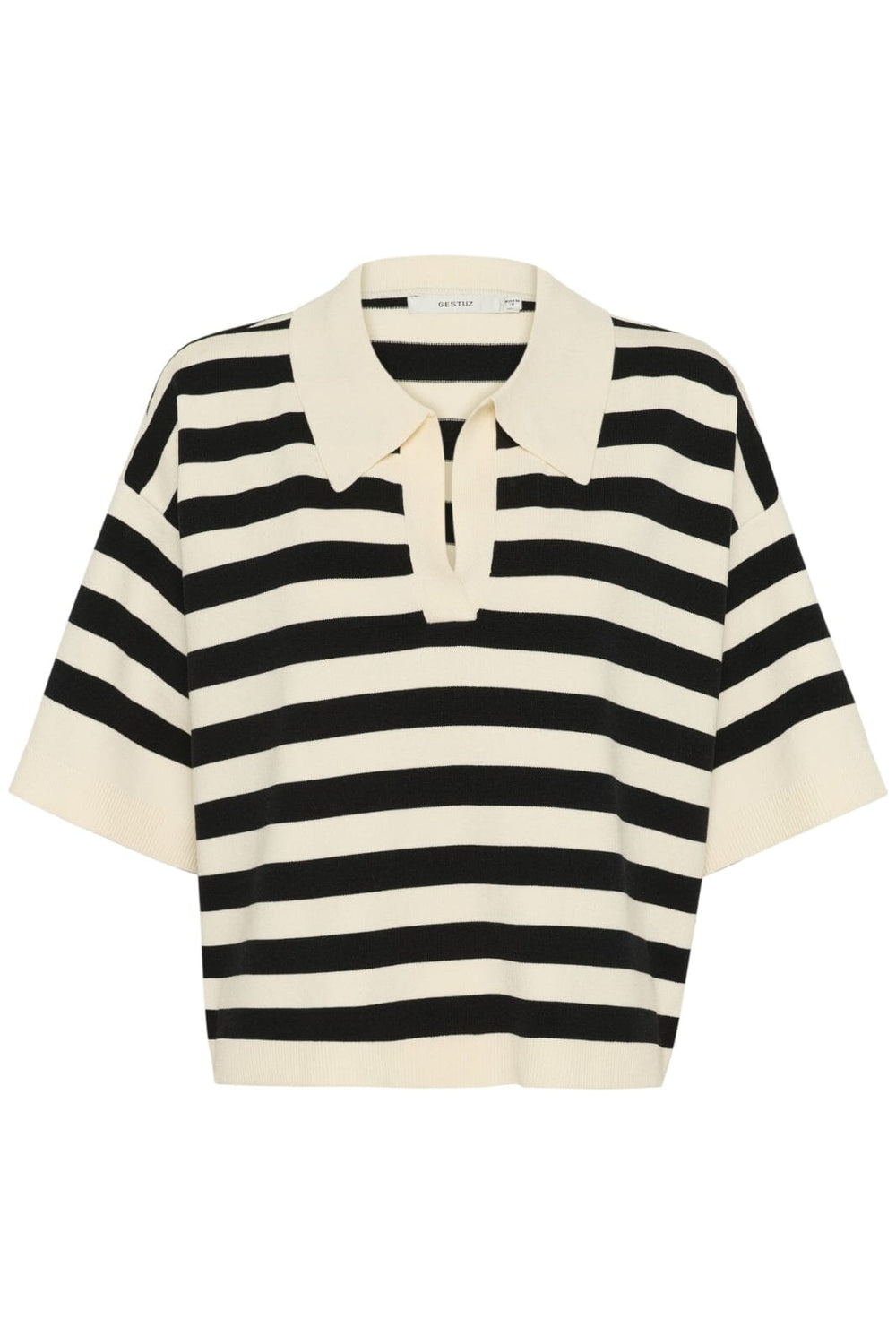 Gestuz - Gzalli Pullover 10910128 - 107569 - Black/Ivory Striped
