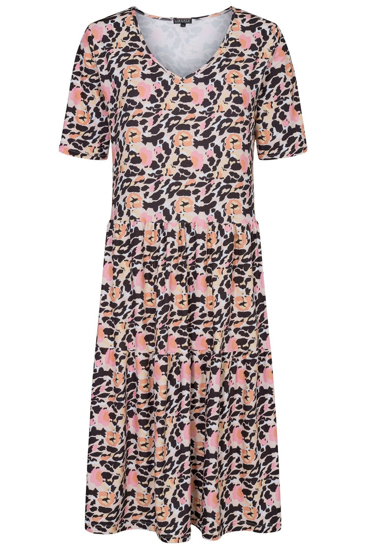 Forudbestilling - Liberte - Alma-Short-Loose-Dress - Flower Leo (Juni) Kjoler 