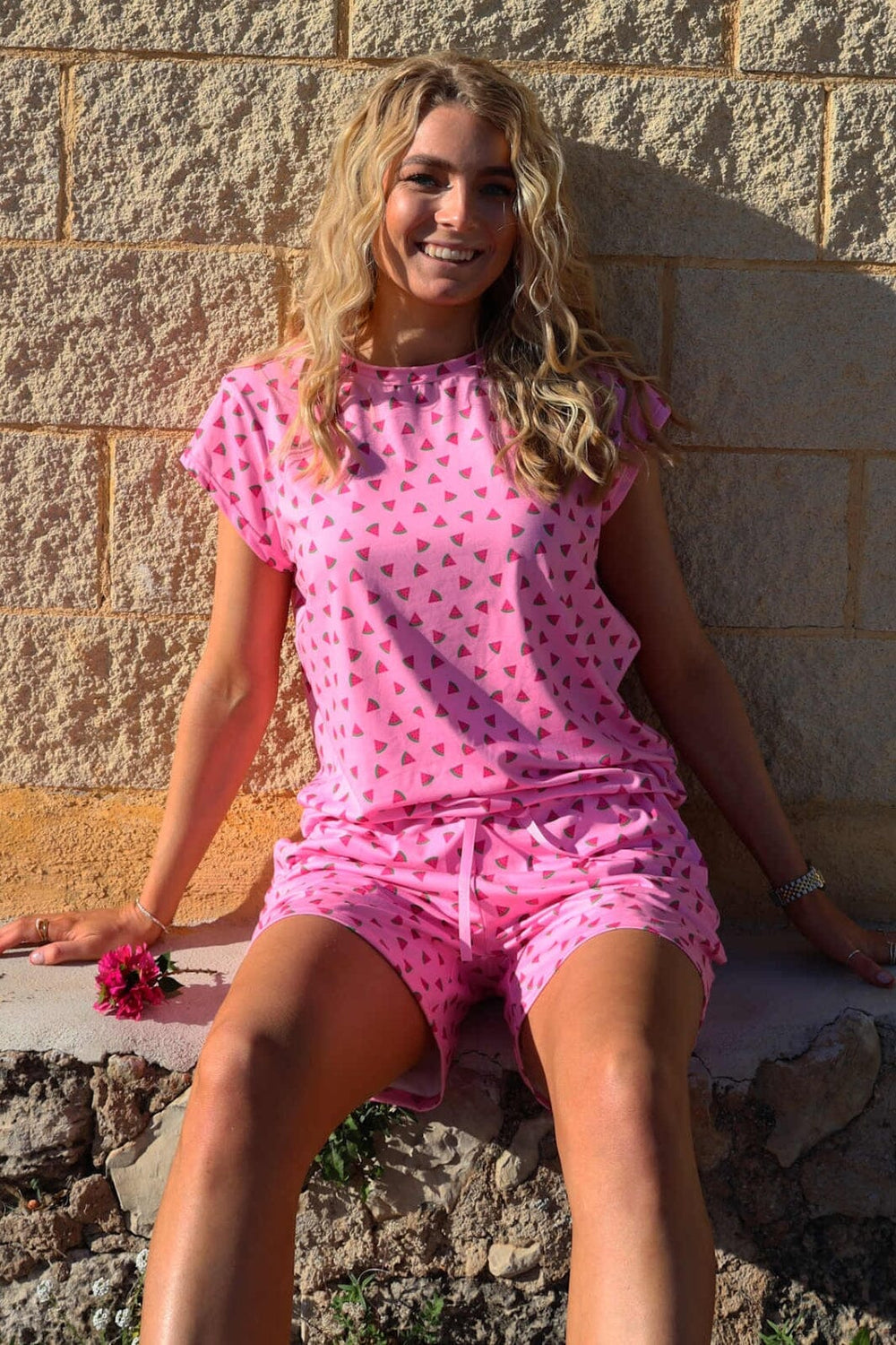 Liberte - Alma-U-Tshirt 9581 - Pink Watermelon