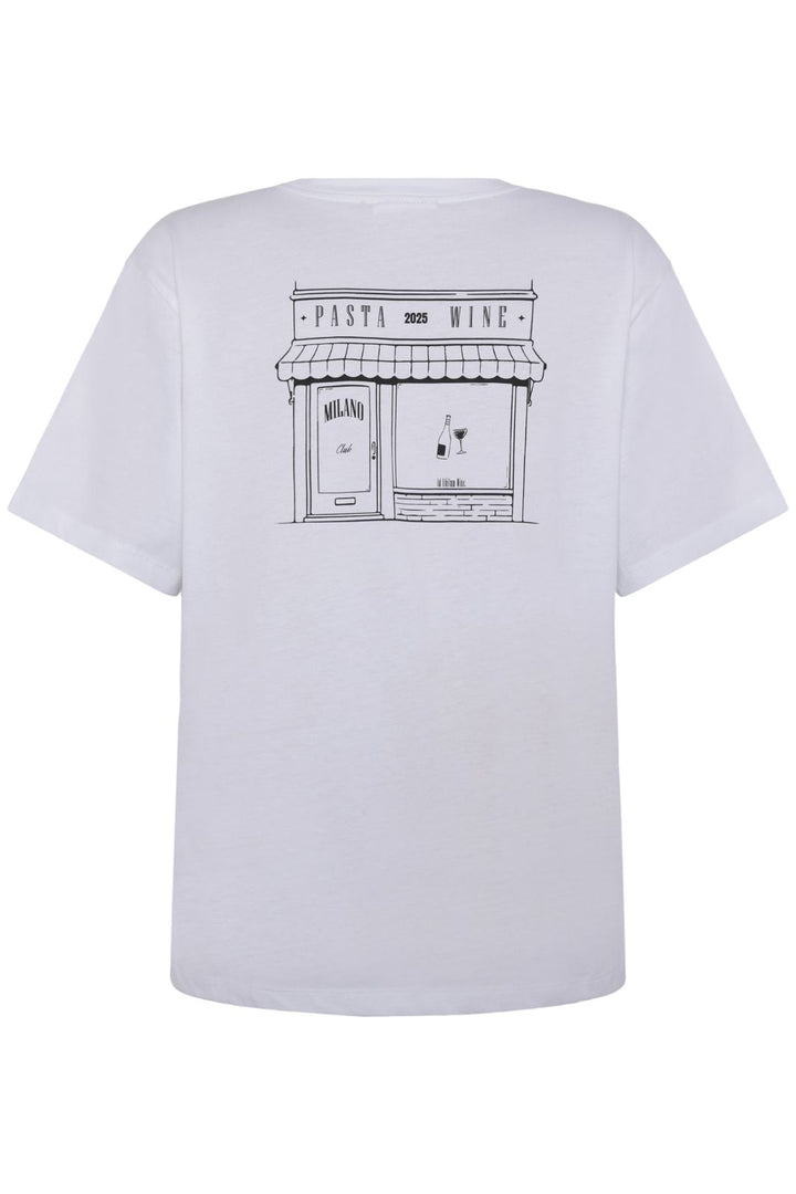 Forudbestilling - Moves by Minimum - Kiana Tee 4335 242094335 - 000 - White T-shirts 