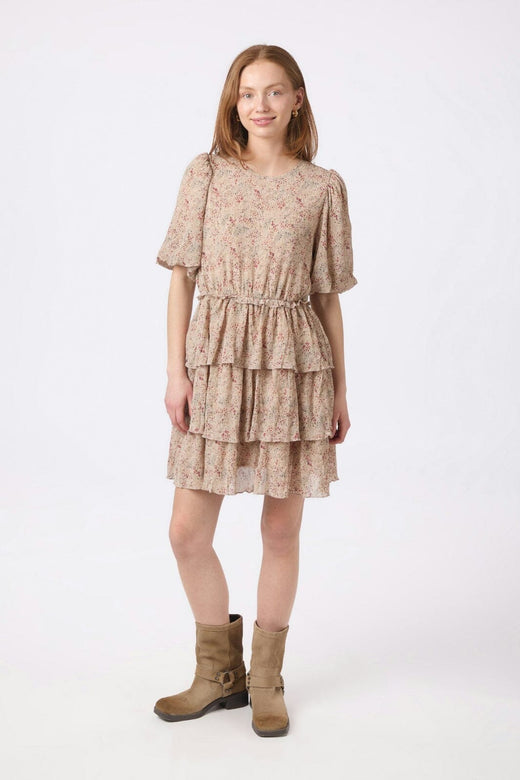 Forudbestilling - Neo Noir - Fedusa Summer Printed Dress 156858 - 213 - Sand