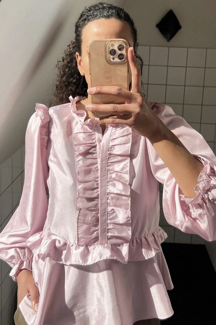 Forudbestilling - Neo Noir - Hawaii Solid Blouse - ROSE (Slut April) Bluser 