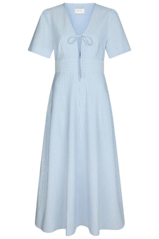 Forudbestilling - Neo Noir - Ilsie Stripe Dress 165276 - 145 - Light Blue Kjoler 