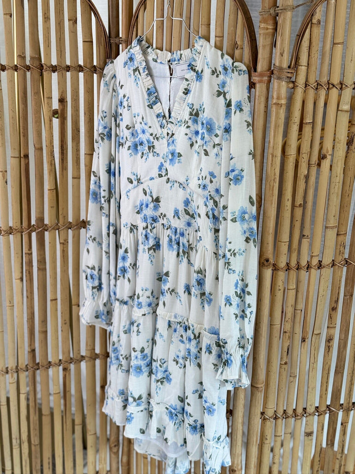 Forudbestilling - Neo Noir - Miller Floral Dream Dress 165277 - 145 - Light Blue Kjoler 