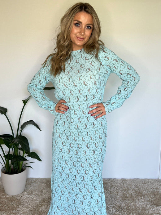 Forudbestilling - Neo Noir - Vogue Starling Dress 165874 - 146 - Turquoise Kjoler 