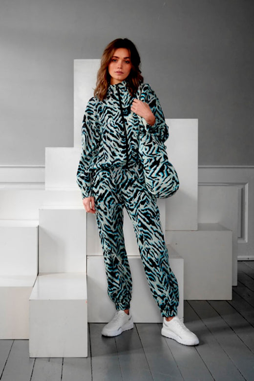 Forudbestilling - Noella - Trine Trackpants - Blue Mix (Februar/Marts) Bukser 