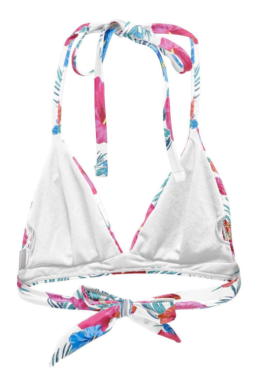 Only - Onlaimee Halter Bikini Top Swm Acc - 4474905 Cloud Dancer Hibiscus Tropical