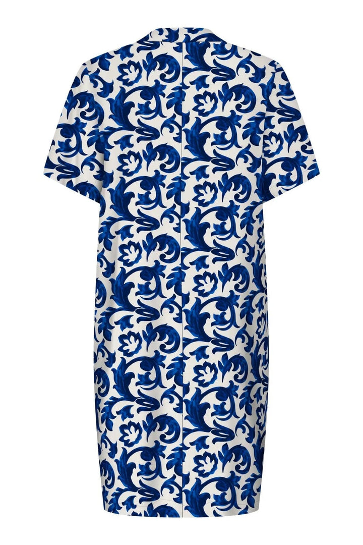 Forudbestilling - Only - Onlsusi Life Ss V-Neck Tunic Dress Wnn - 4881776 Beacon Blue Ornaments