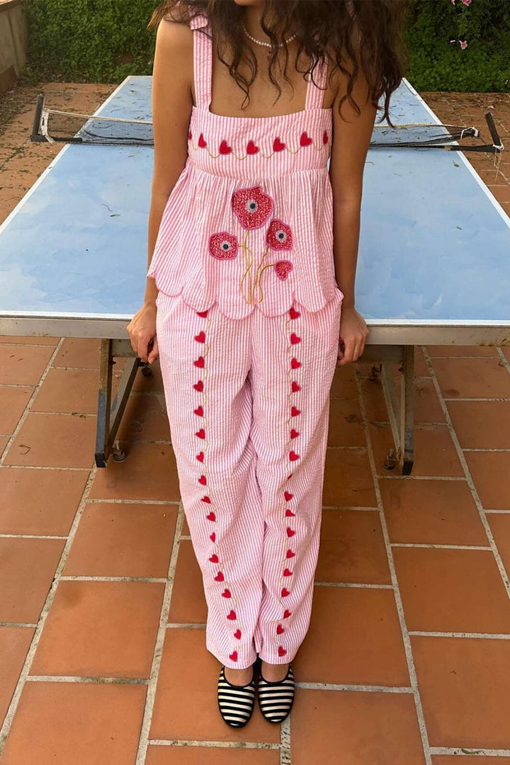 Sissel Edelbo - Wenke Pants SE 1644 - Pink Stripes