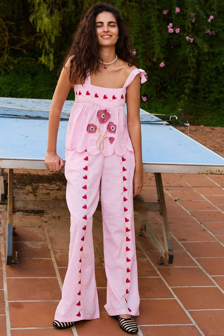 Sissel Edelbo - Wenke Pants SE 1644 - Pink Stripes