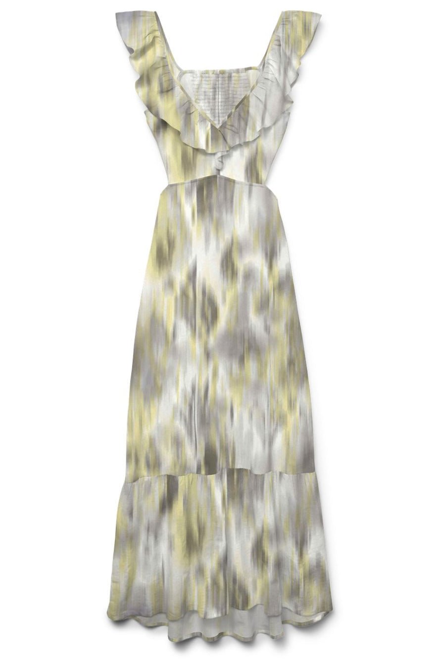 Vero Moda - Vmdicthe S/L Ankle Detail Dress - 4708426 Snow White Lacey