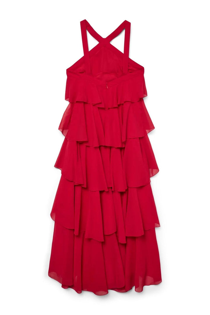 Forudbestilling - Vero Moda - Vmfelicia Sl Ruffle Maxi Dress - 4753512 Samba