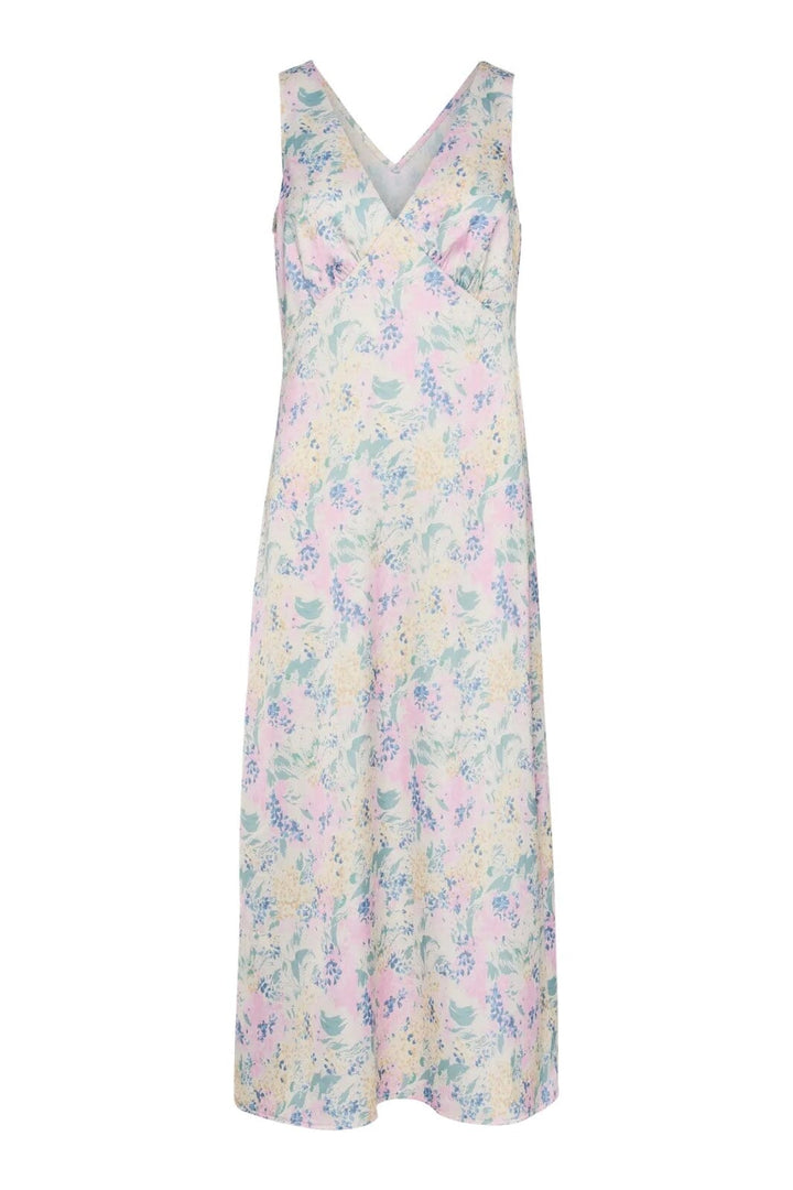 Forudbestilling - Y.A.S - Yaspella Sl Long Dress - 4851067 Gardenia Dottea Print