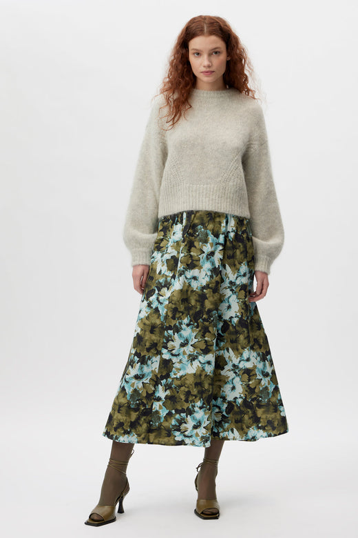 Gestuz - BlishaGz HW Skirt - Artistic Blue Flower Nederdele 