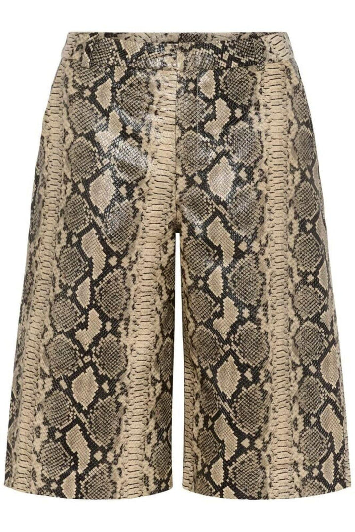 Gestuz - Gzallis Snake Shorts 10911123 - 109237 - Pale Khaki Snake Shorts 