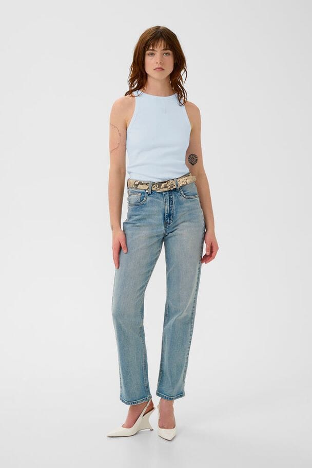 Gestuz - Gzdrew Logo Tank 2.0 10910066 - 134016 - Blue Finch Toppe 