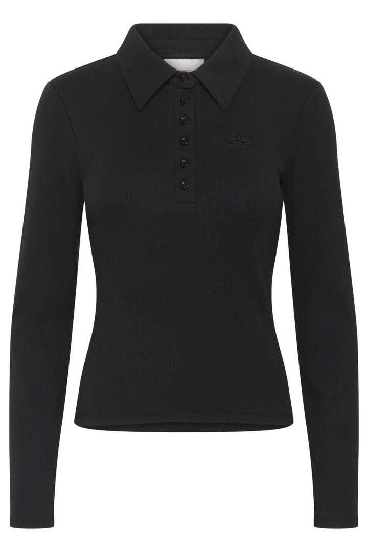 Gestuz - Gzdrew Ls Polo Top 10910690 - 100017 - Black Bluser 