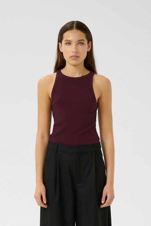 Gestuz - Gzdrew Rhinestone Logo Tank 10910297 - 108291 - Aronia Toppe 