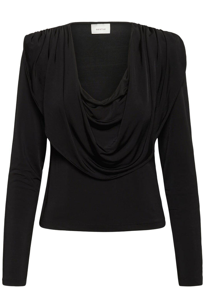 Gestuz - Gzlaily Ls Top 10910980 - 100017 - Black Bluser 