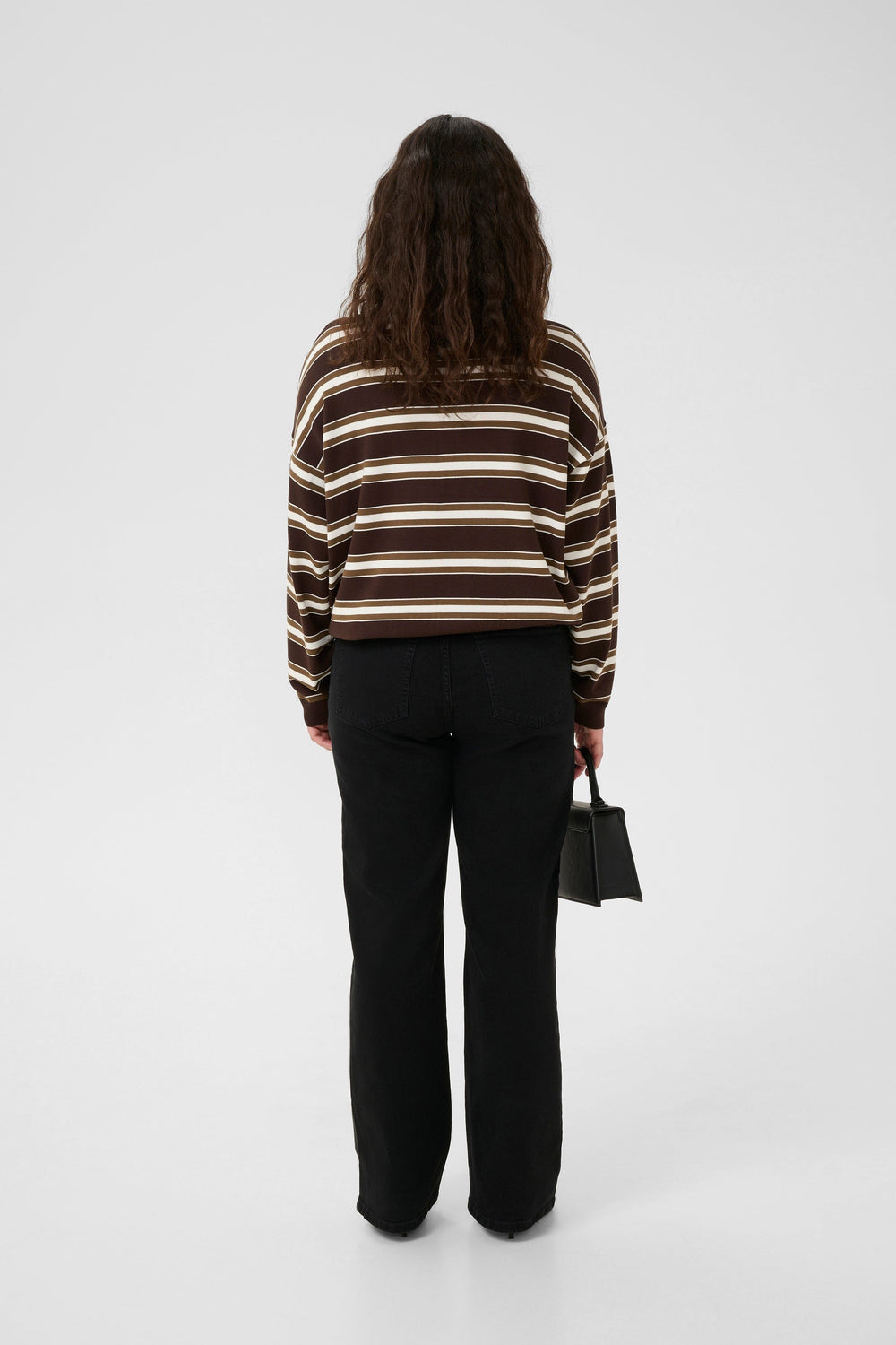 Gestuz - Gzpaige Polo Pullover 10910655 - 108478 - Molé/Dark Beech/Egret Strikbluser 