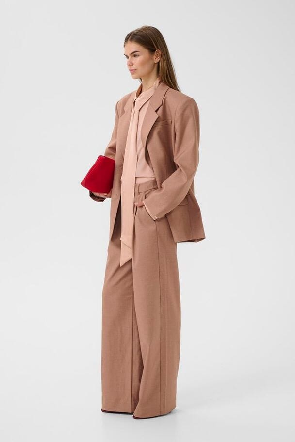 Gestuz - Gzpaula Oz Blazer 10910614 - 109220 - Burnt Marple Sugar Melange Blazere 