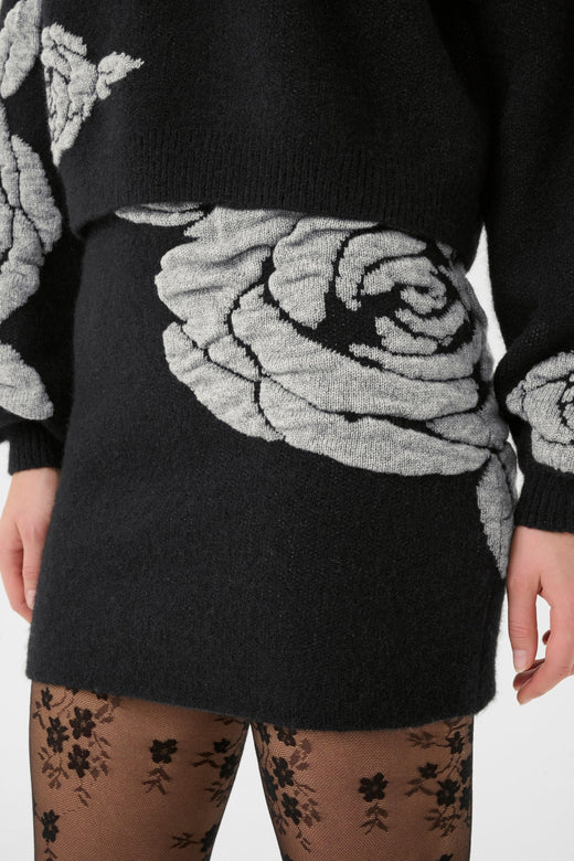 Gestuz - Gzrosaly Skirt 10910595 - 100017 - Black Nederdele 