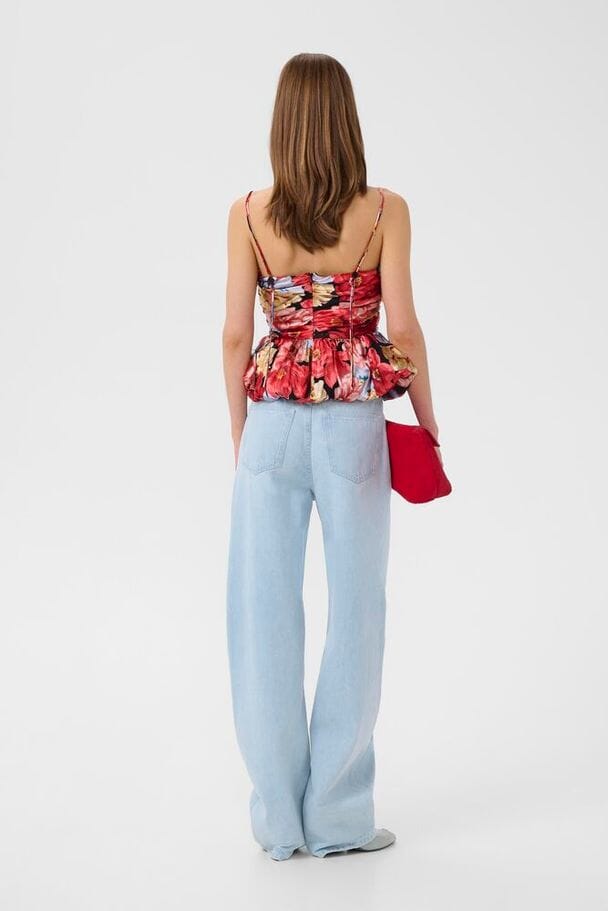 Gestuz - Gzsigrida P Silk Top 10911035 - 109158 - Dessert Flower Multi Toppe 