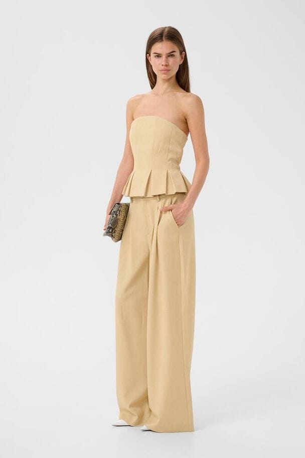 Gestuz - Gzstacy Corsage 10911102 - 109221 - Pale Hay Melange Toppe 