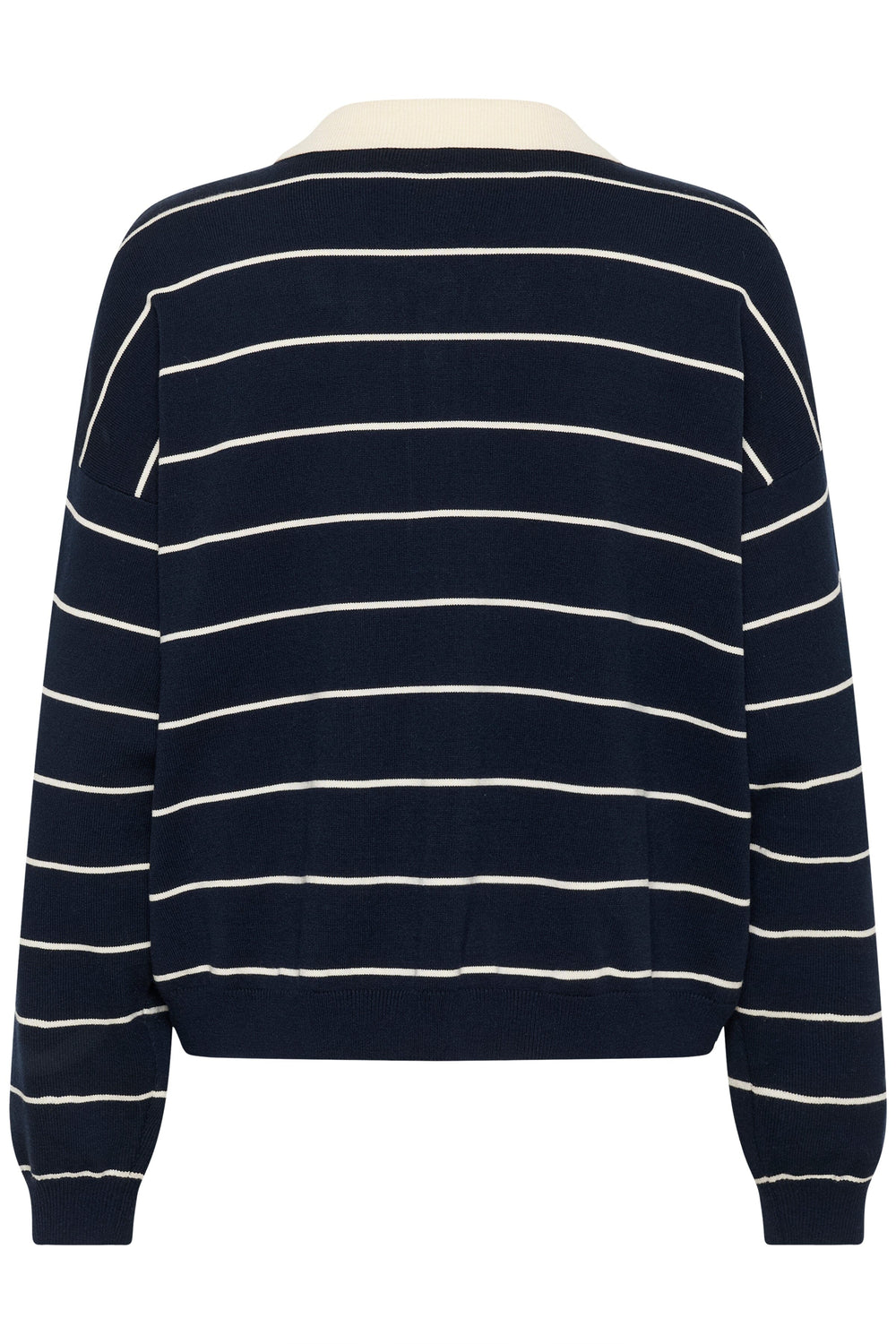 Gestuz - Gztaige Polo Pullover 10910829 - 109335 - Skycaptain Striped Strikbluser 