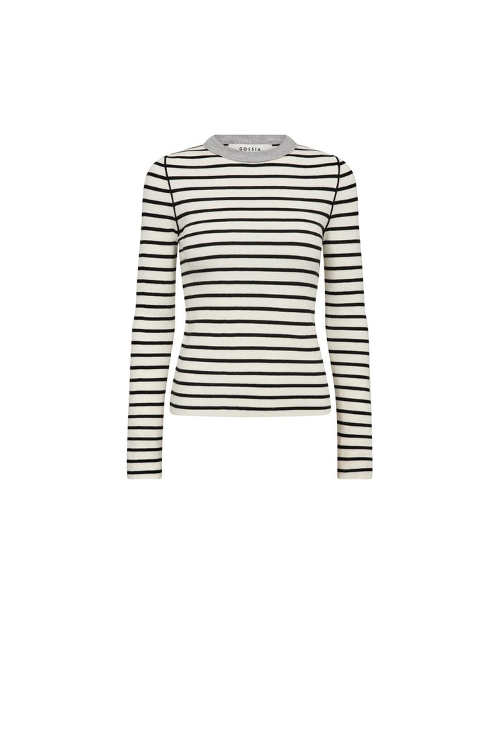 Gossia - Fabiolago Jumper G3116 - Off-White/Black Stripes