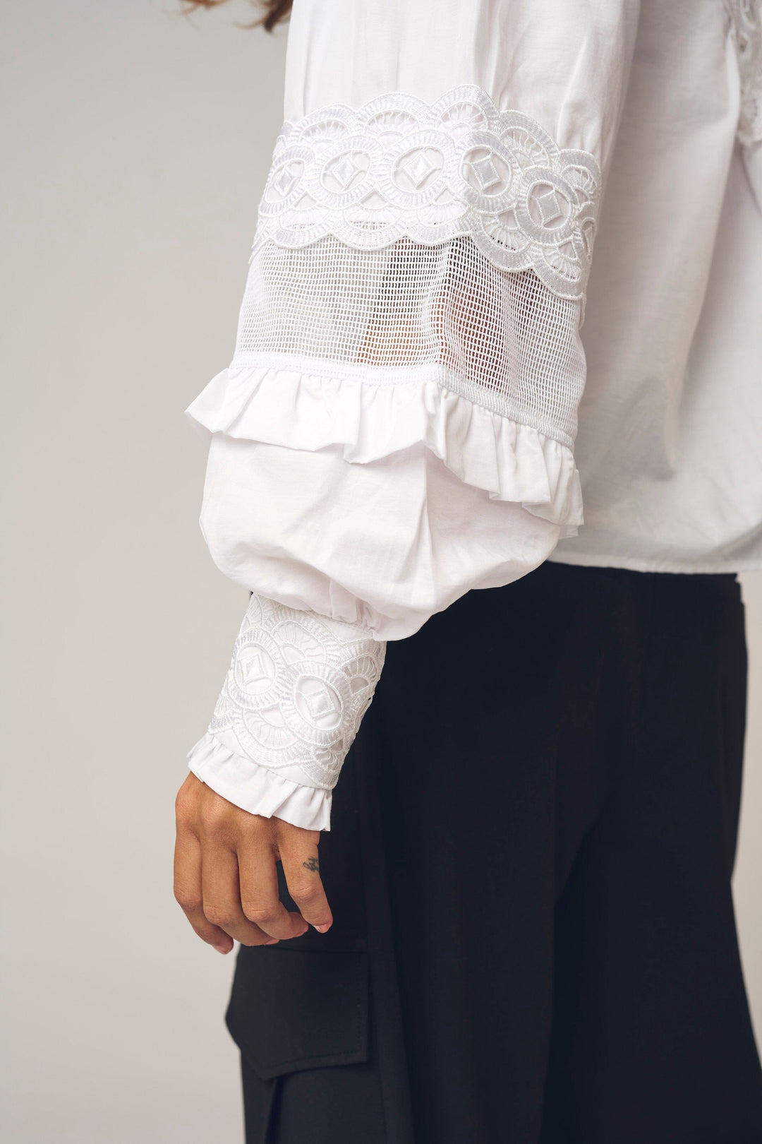 Gossia - Gabrielago Blouse G3155 - White Bluser 